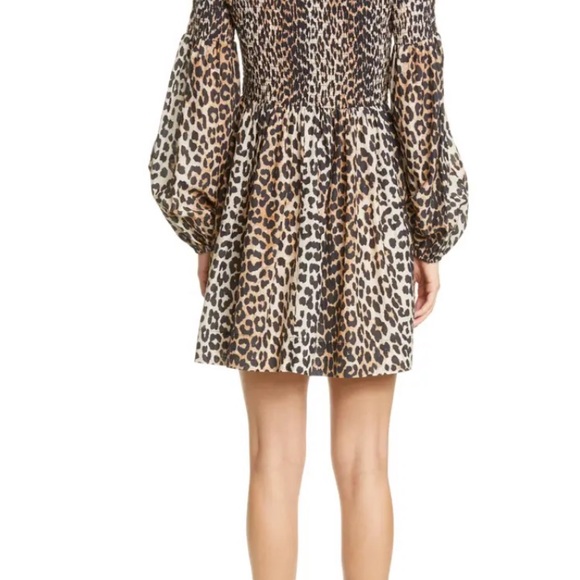 Ganni women’s size 2 dress leopard - Picture 3 of 8